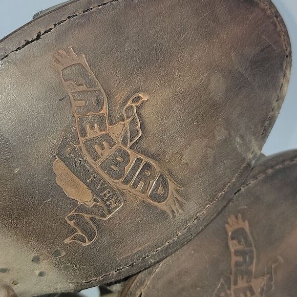 Freebird By Steven Gazelle Stone Gladiator Leather Women's Sandals - Picture 14 of 15